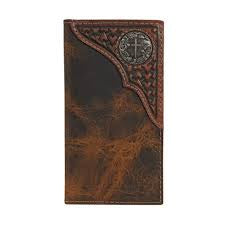 Justin Distressed Cross Concho Jr. Rodeo Wallet 23093481W5