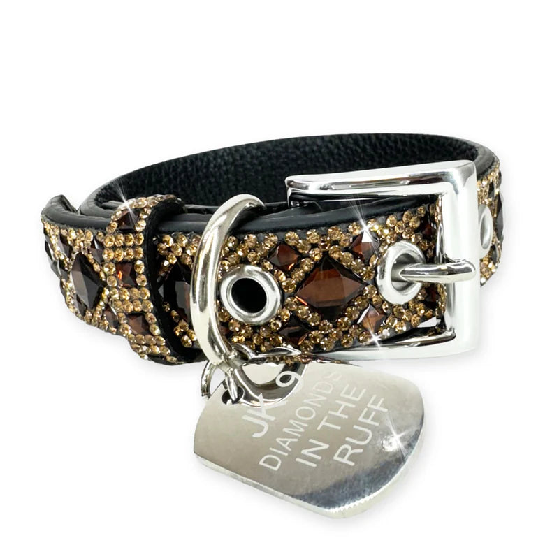 DIAMONDS IN THE RUFF DOG COLLAR SMALL