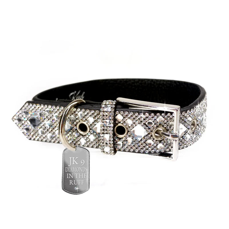 DIAMONDS IN THE RUFF DOG COLLAR SMALL
