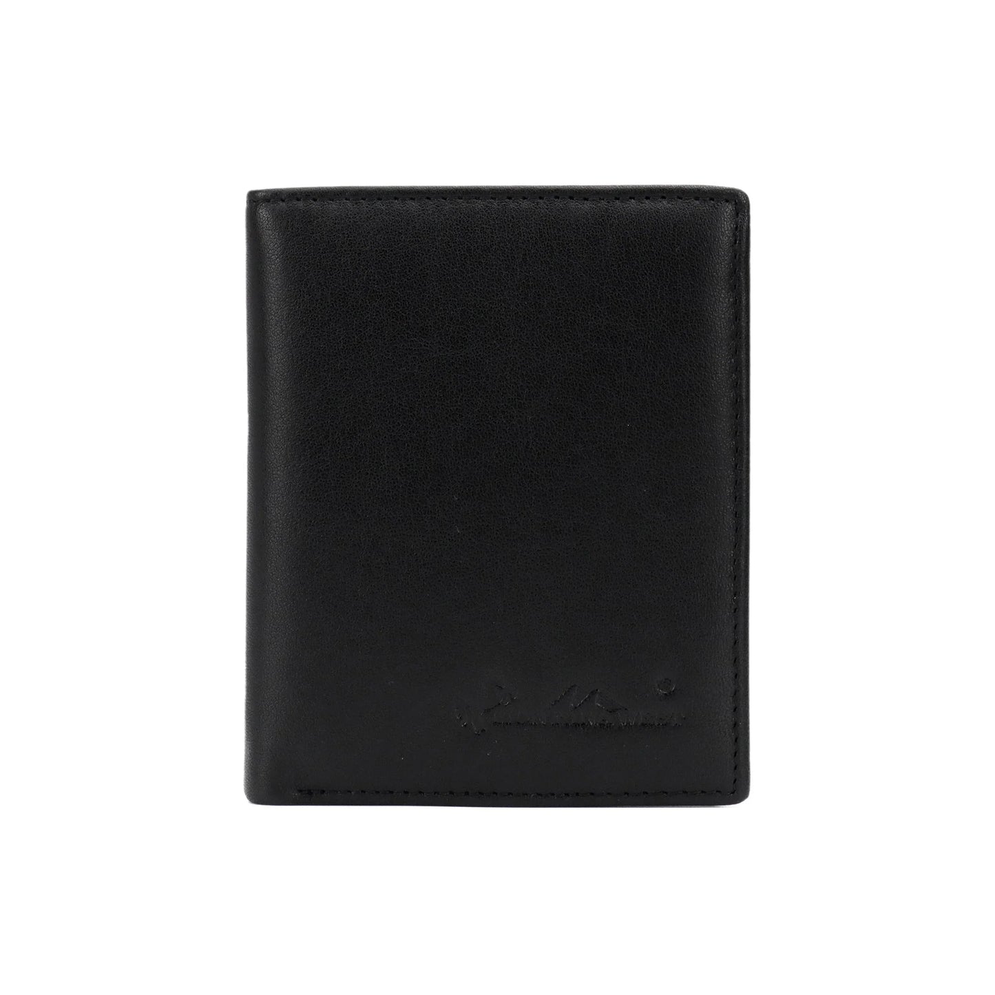 RFID-W001 Genuine Leather Men's Bi-Fold Wallet