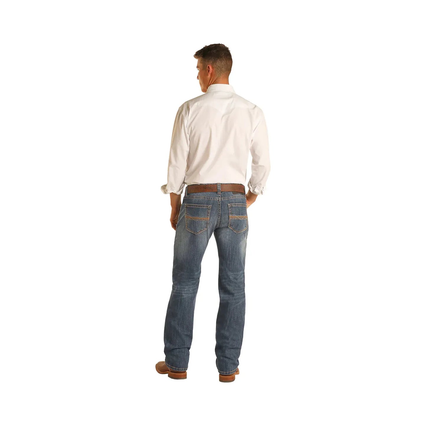 ROCK & ROLL Men’s Jean - PISTOL REFLEX DARK VINTAGE STRAIGHT M1P2772
