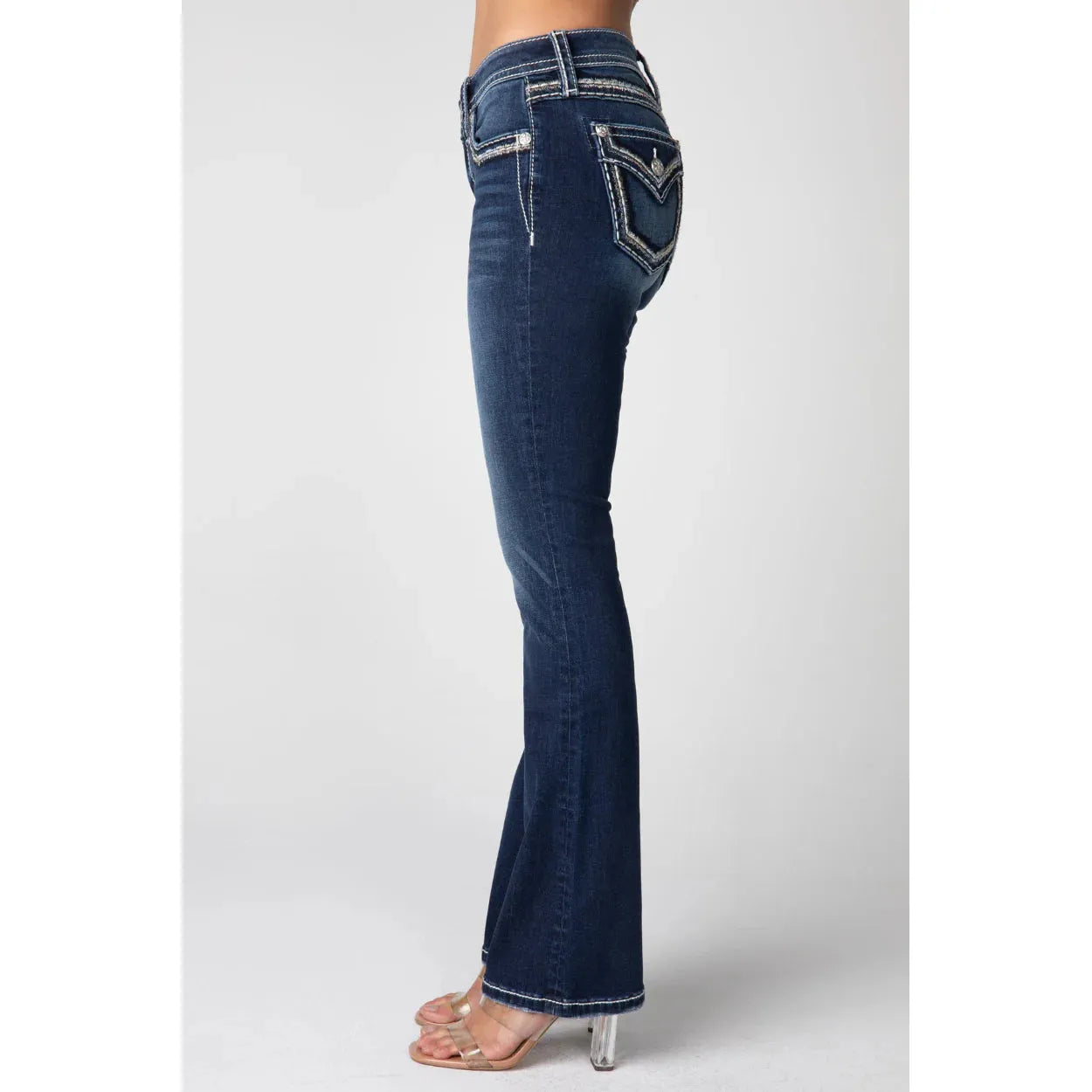 * Miss Me Ladies Jeans - Mid-Rise Bootcut M5014B408L