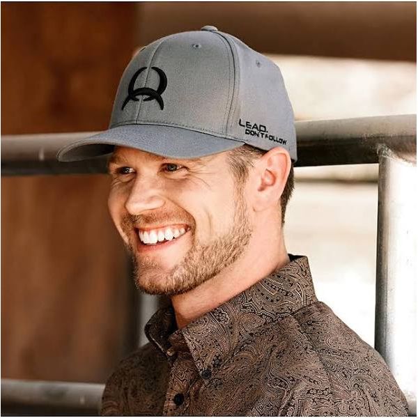 Cinch - Men’s Ball Cap - Flex Fit -Grey w/ Embroidered Logo MCC0627728