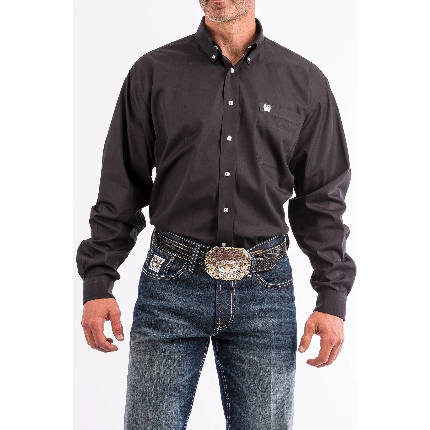 Cinch Men’s Black Long Sleeve Button Up MT10320083