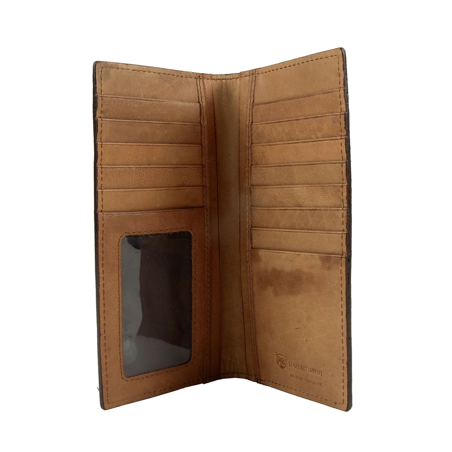 Ranger Belt Co - Men’s Wallet -Antiqued Stamped & Tooled Leather IWR-1