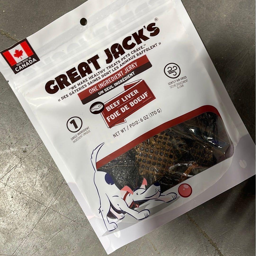 Great Jack’s Beef Liver Jerky Treats 170gr