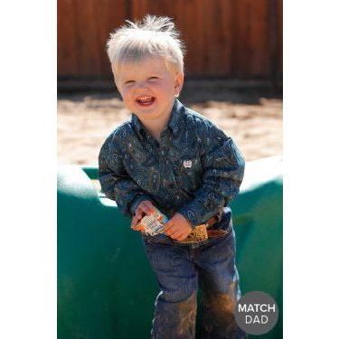 Cinch Boy - Toddler - Infant - Button Shirt, PAISLEY PRINT MTW7061370 & MTW7060370 & MTW7062370