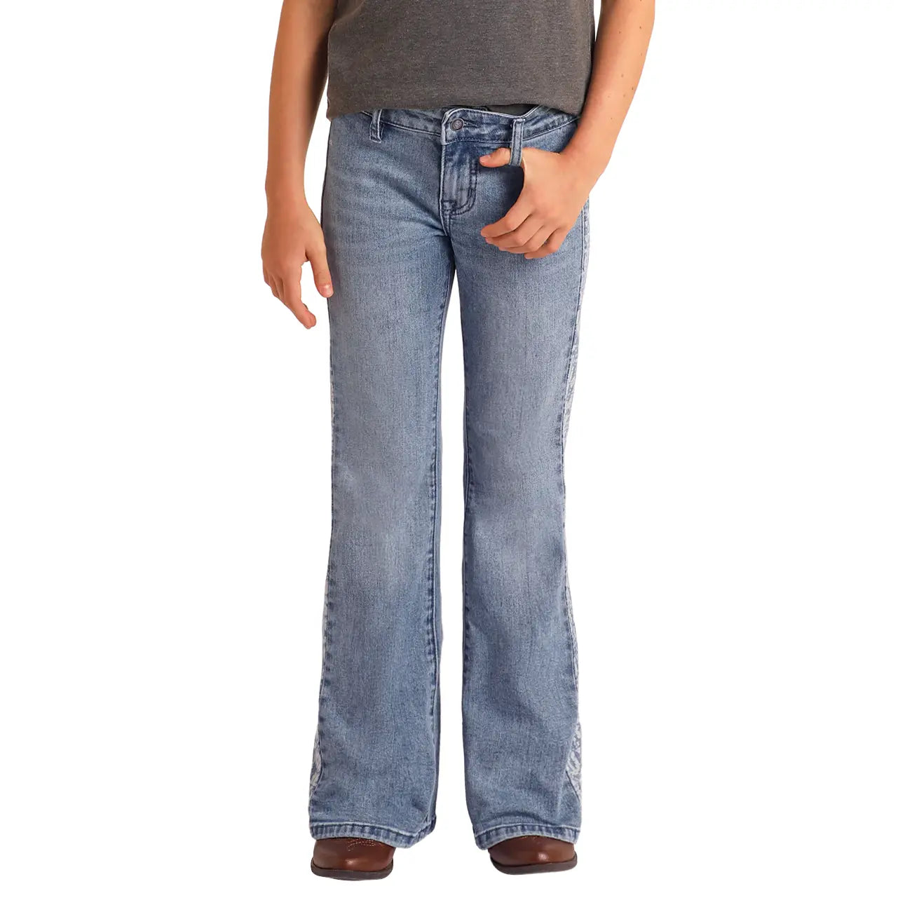 Rock & Roll Girl’s Jean - Aztec Panel, Flair BG6PD06020