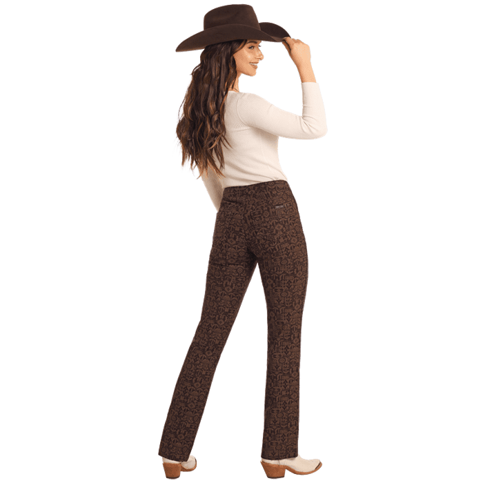 Rock & Roll Ladies Jean REVERSIBLE Southwestern PRINT, Boot BW1PD05300