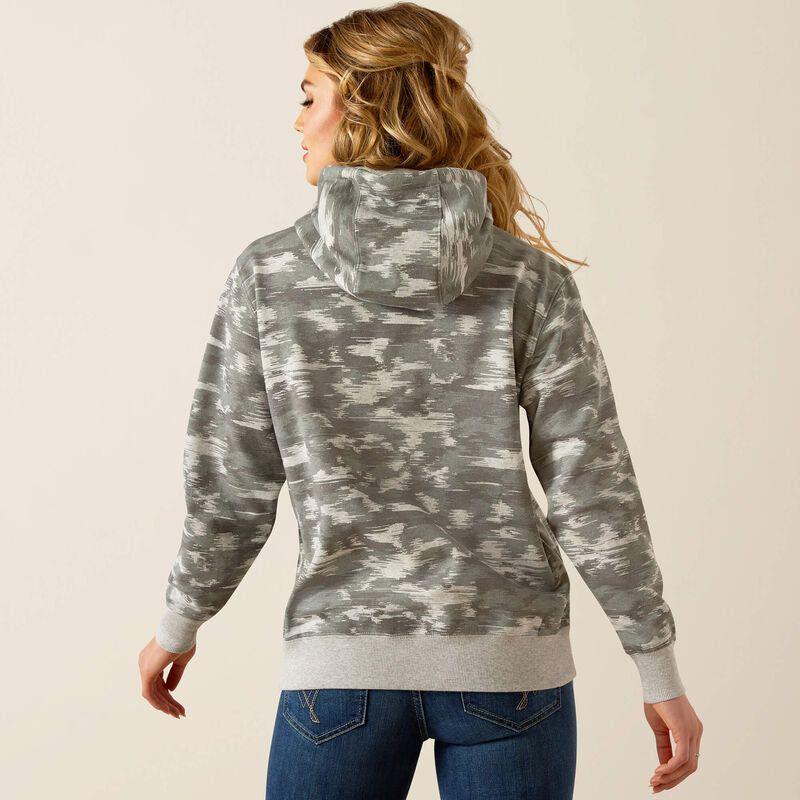 Ariat Ladies Hoodie Logo 2.0 Grey Blur 10055020