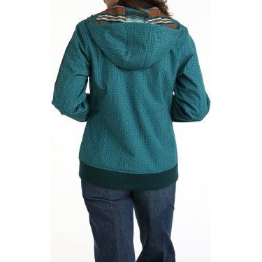 Cinch Women's Bonded Jacket w/ Hood, Turquoise MAJ9899001