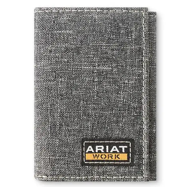 Ariat Work Wallet, Tri-Fold, Heather Grey A3402906
