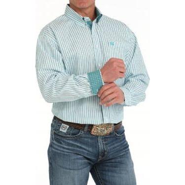 CINCH - Men LONG SLEEVE BUTTON-DOWN SHIRT, Striped MTW1105899