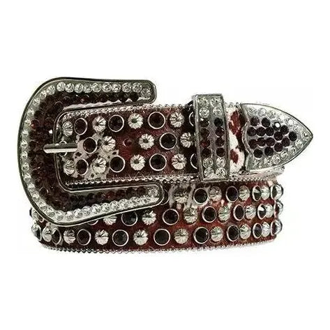 Angel Ranch - Ladies BELT, Calf Hide, Rhinestones, Studs D140003502