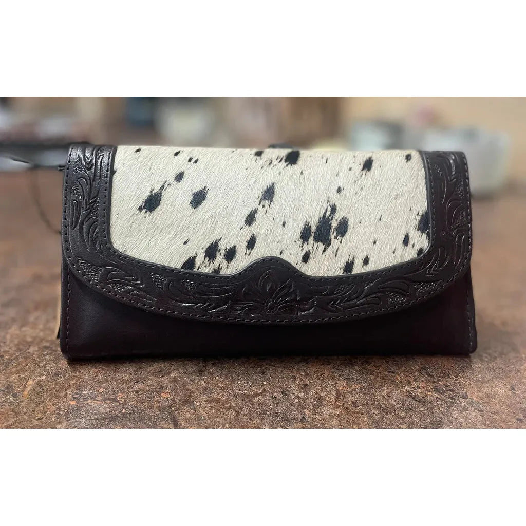 Ariat - Clutch/Wallet, Willa Collection, Calf Hide, Tooled Leather A770013002
