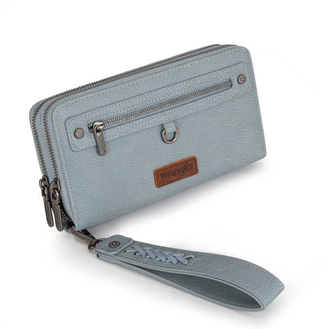 Wrangler Clutch, Dual Zipper WG185-W050 Black or Khaki or Jean