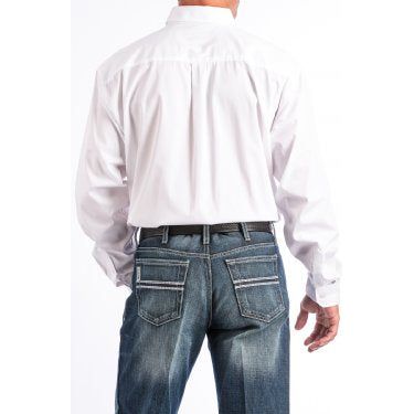 Cinch Men’s White Long Sleeve Button Up MT10320020