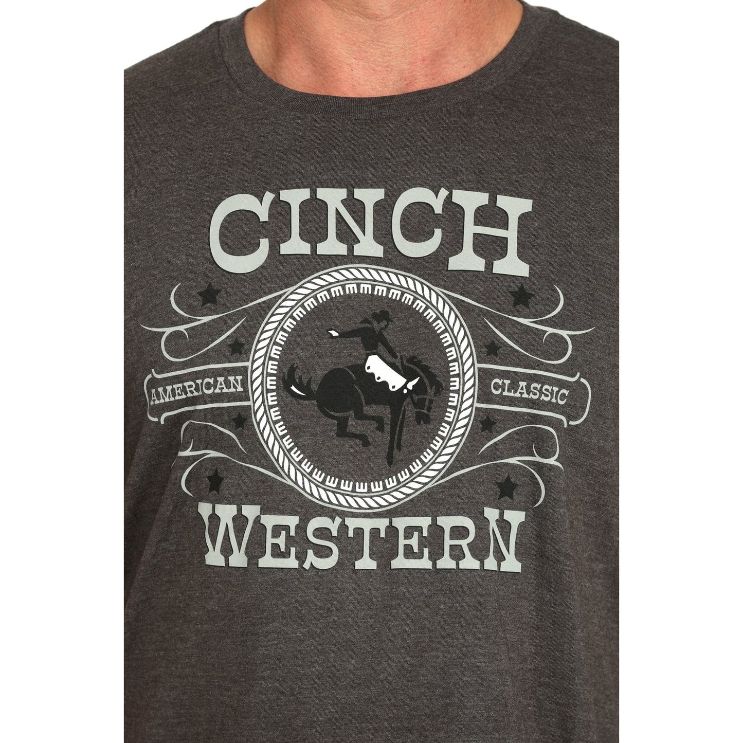 Cinch Men's Tee Shirt Grey MTT1690678