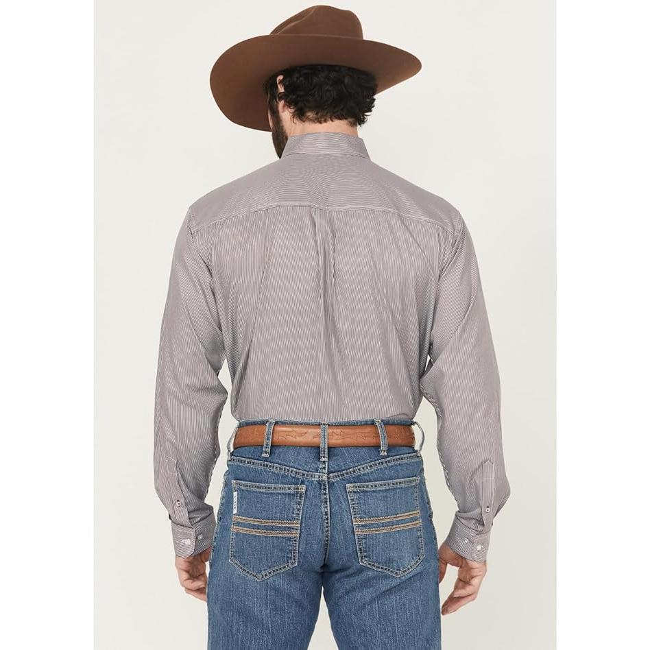CINCH - Men LONG SLEEVE BUTTON-DOWN SHIRT, Pin Stripe MTW1105917