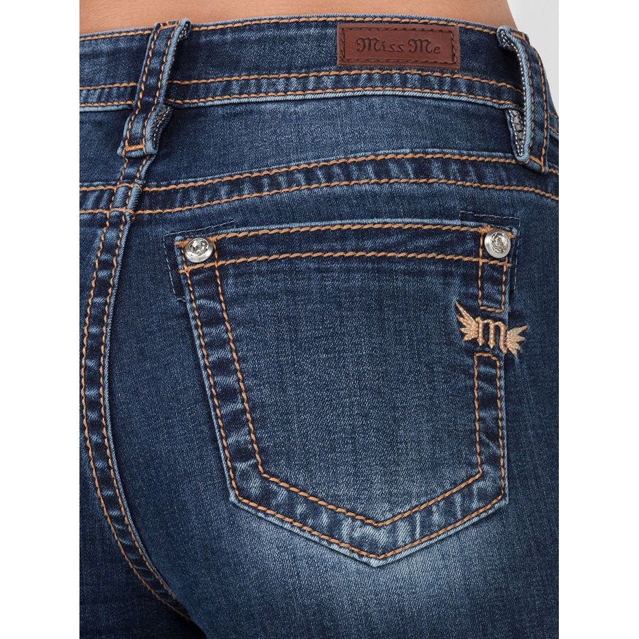 * Miss Me Ladies Jean, High-Rise Boot, Dark Blue H3636B86
