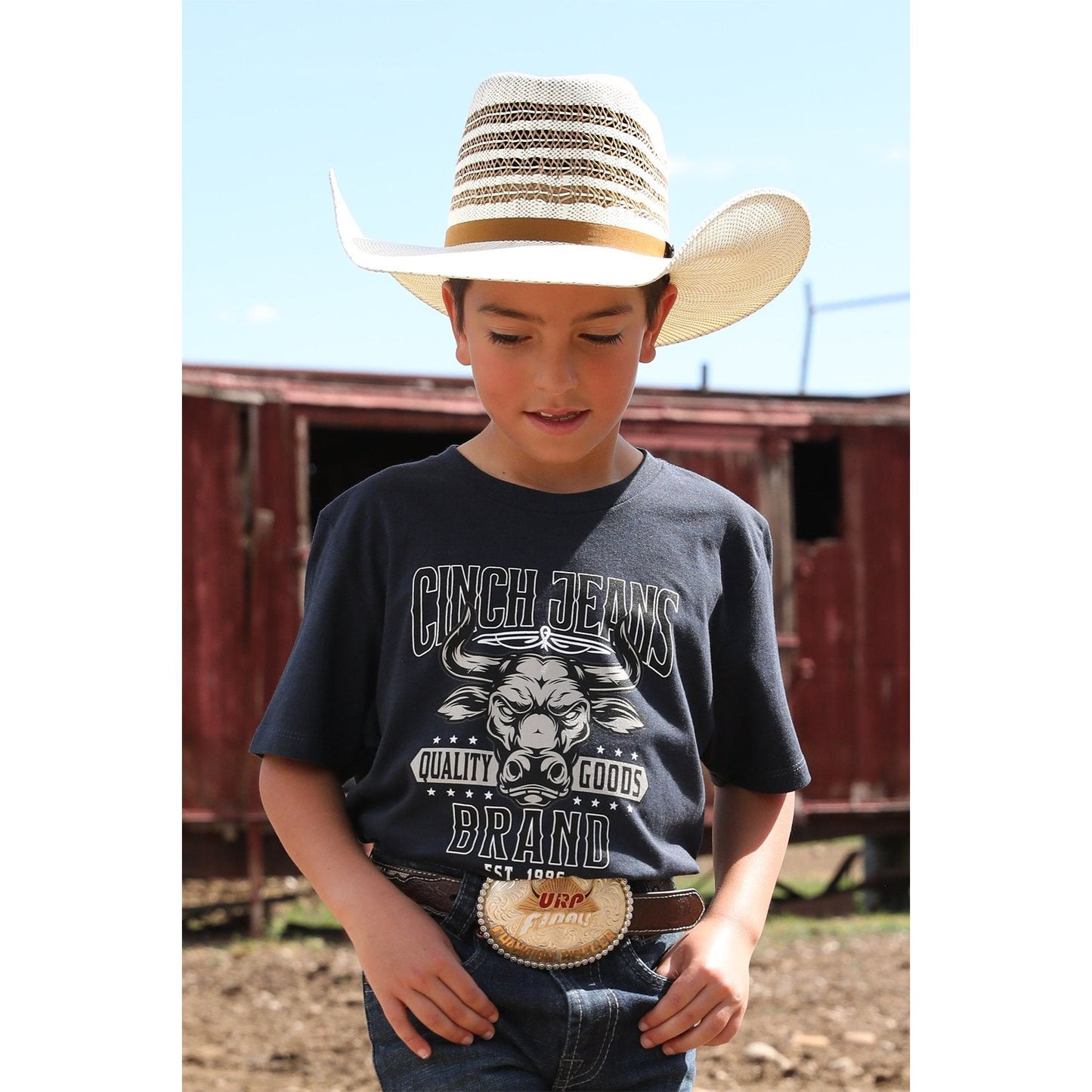 Cinch Boy's T-Shirt, Navy MTT7670163