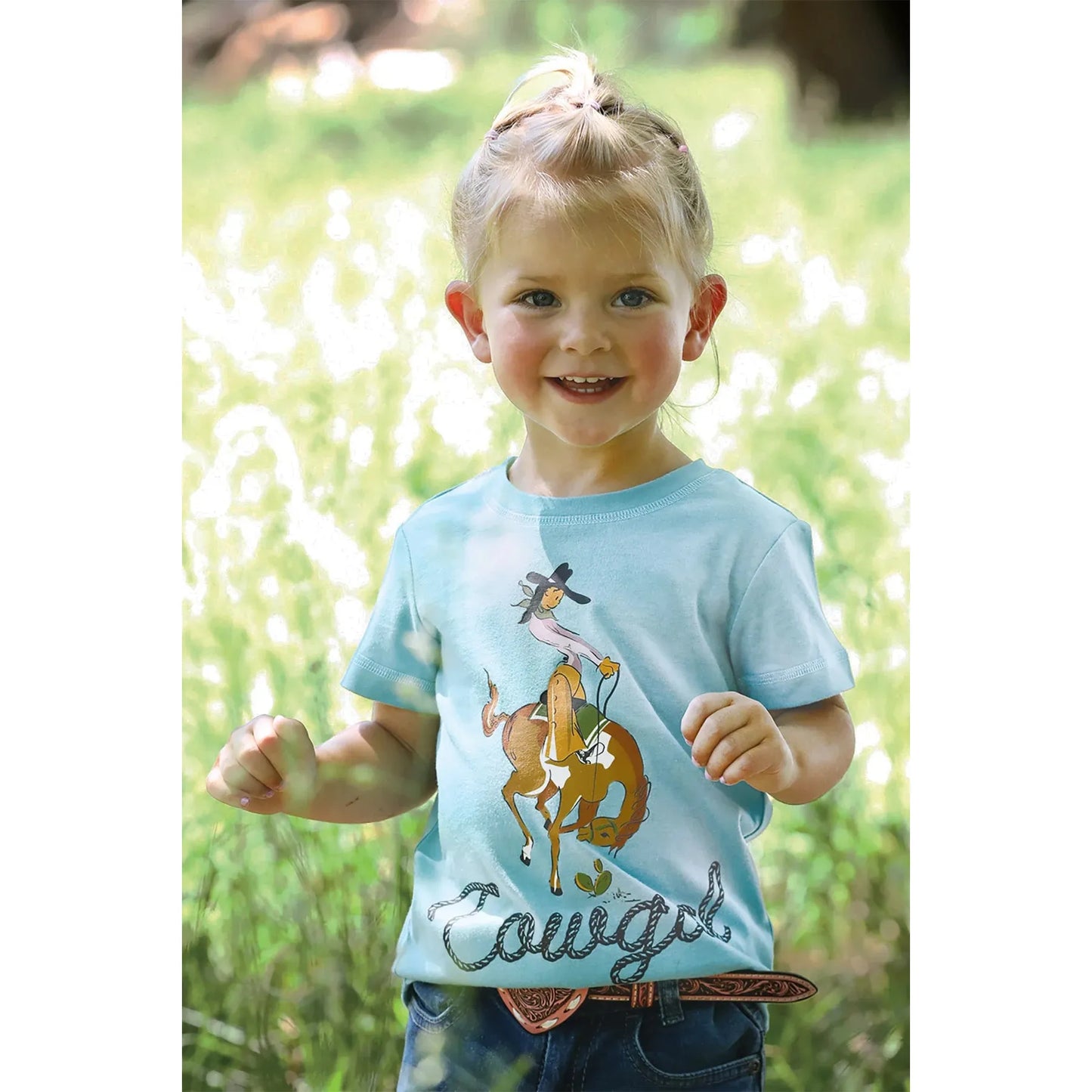 Cruel Girl - Toddler T-Shirt, Cowgirl, Blue CTK6851038