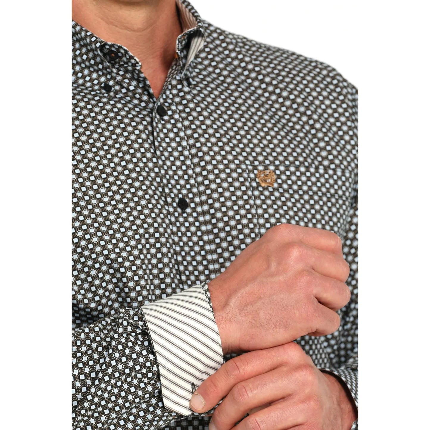 CINCH - Men LONG SLEEVE BUTTON-DOWN SHIRT, Black MTW1105951