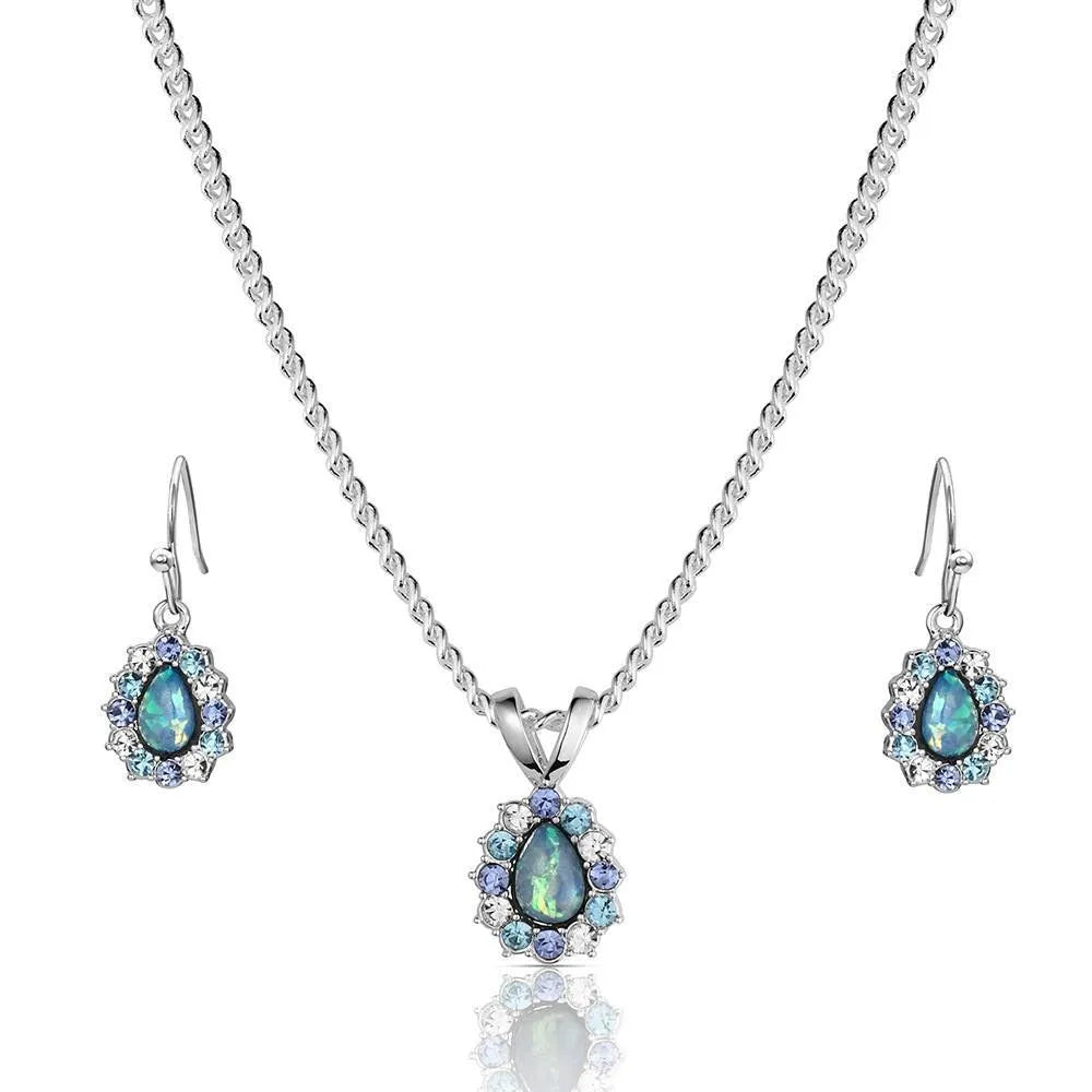 Montana Silversmith Northern Glow Opal Jewelry Set JS6537