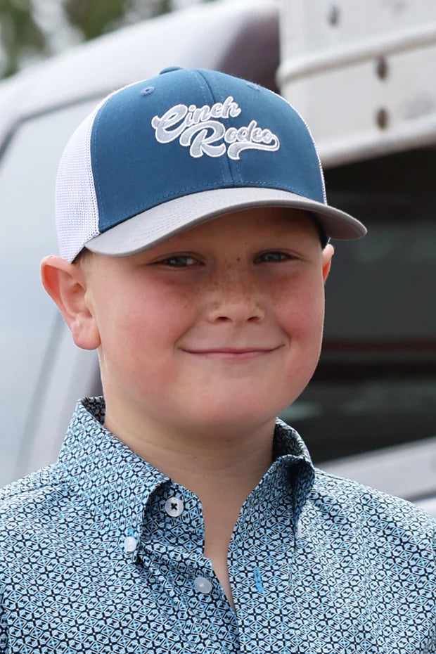 Cinch Boy's Teal Trucker Cap MCC0606044