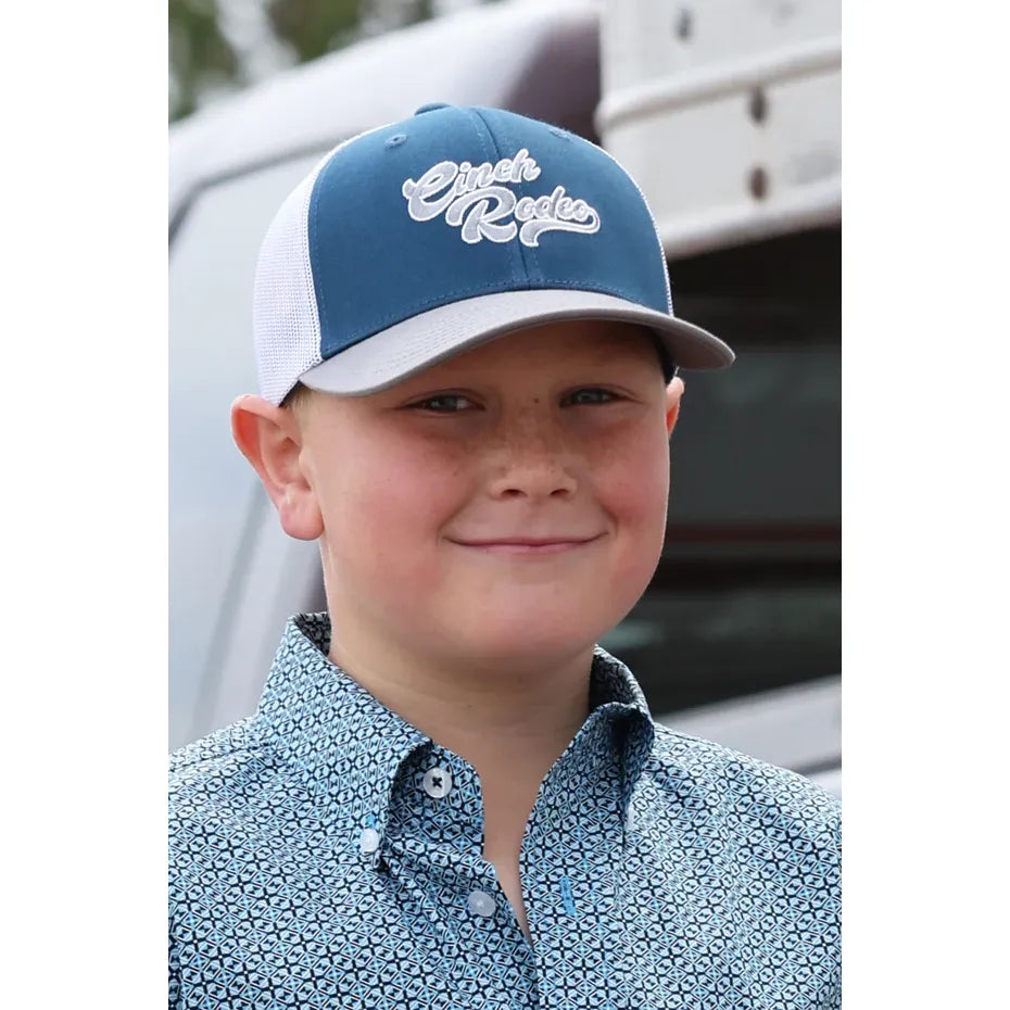 Cinch Boy's Teal Trucker Cap MCC0606044