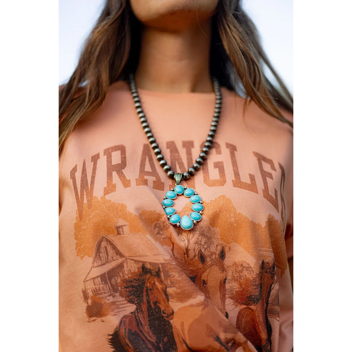 Wrangler Retro® Graphic Short Sleeve T-Shirt - Girlfriend Fit - Muted Clay - 112379629