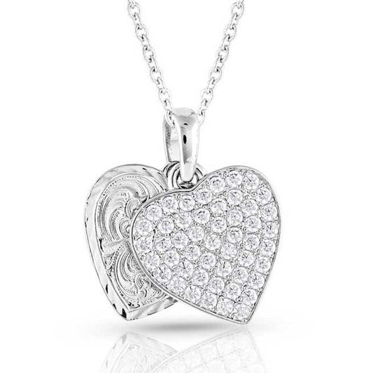 Montana NC5163 Country Charm Crystal Love Necklace