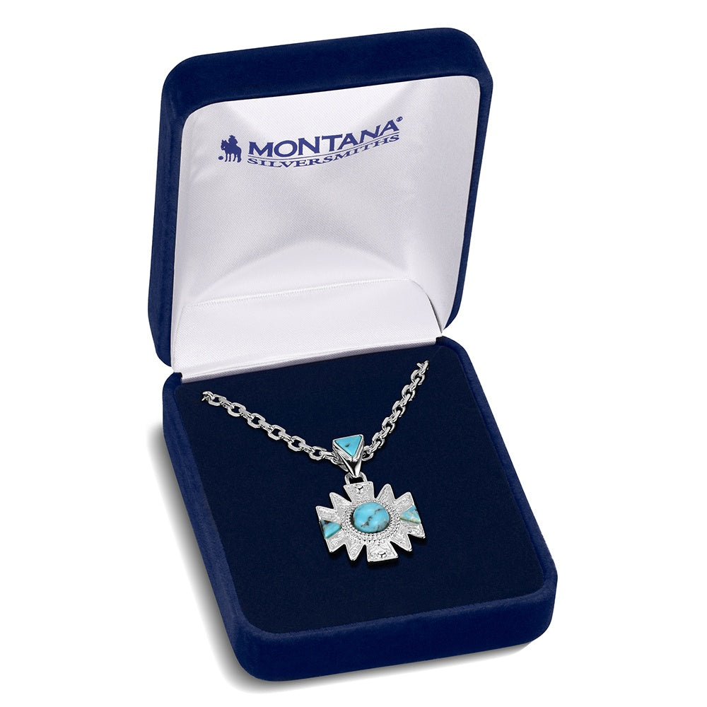 Montana Silversmith Southwestern Sun Turquoise Necklace NC6603