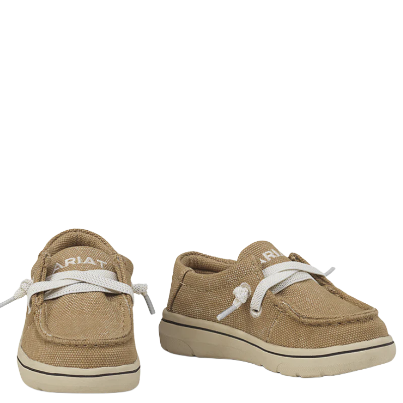 Ariat Lil' Stompers Toddler Washed Tan Canvas Slip On Hilo A443002408