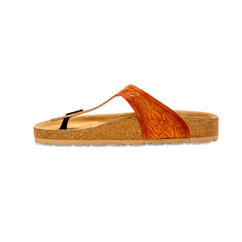 Myra Crockler Western Handtooled Sandals s-6916