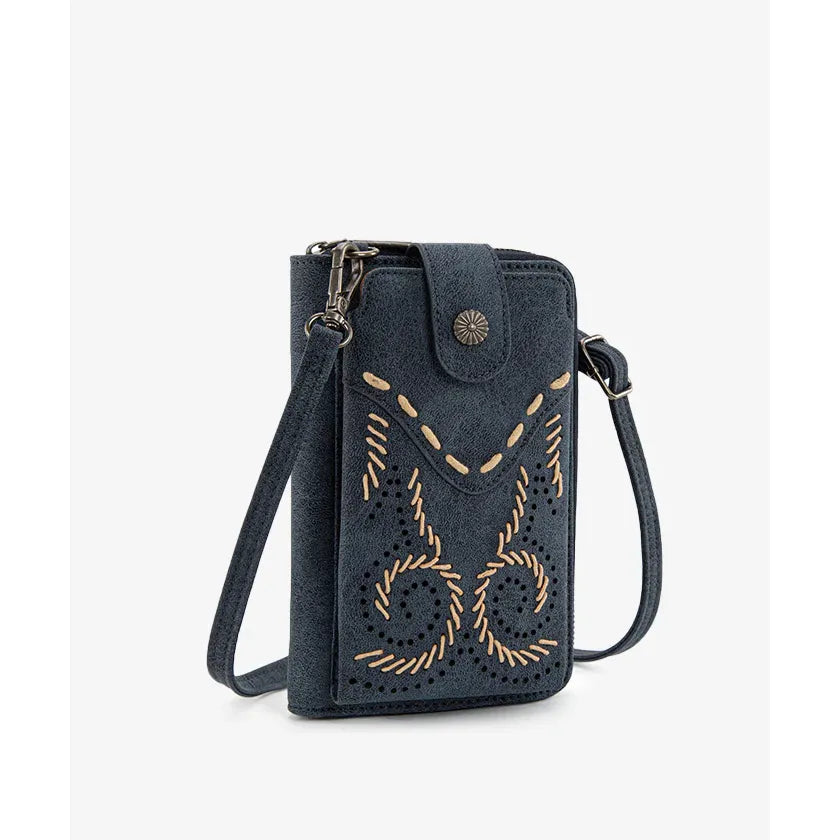 Wrangler Whipstitch Crossbody Cell Phone Purse