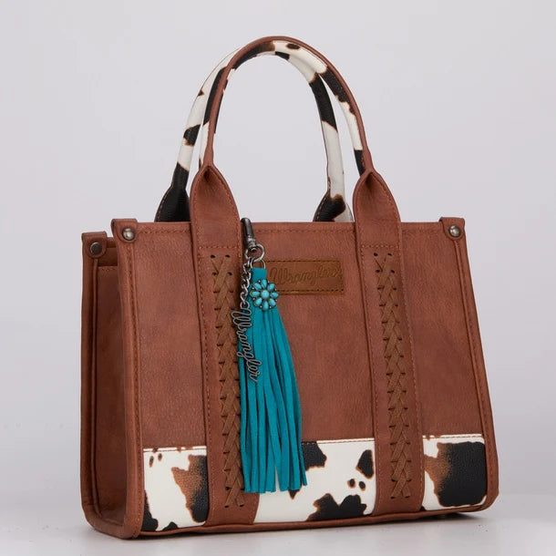 Wrangler Turquoise Fringe Suede Bag Charm WGC-1021
