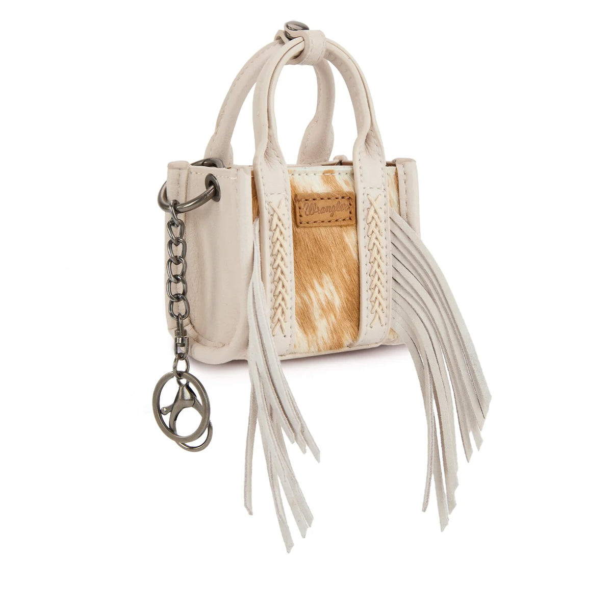 Wrangler Hair-On Fringe Mini Tote Bag Charm