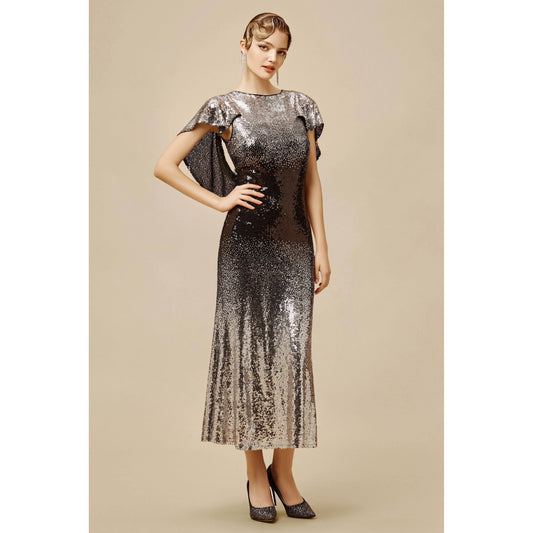 Zouzou Ombre Sequins Evening Gown