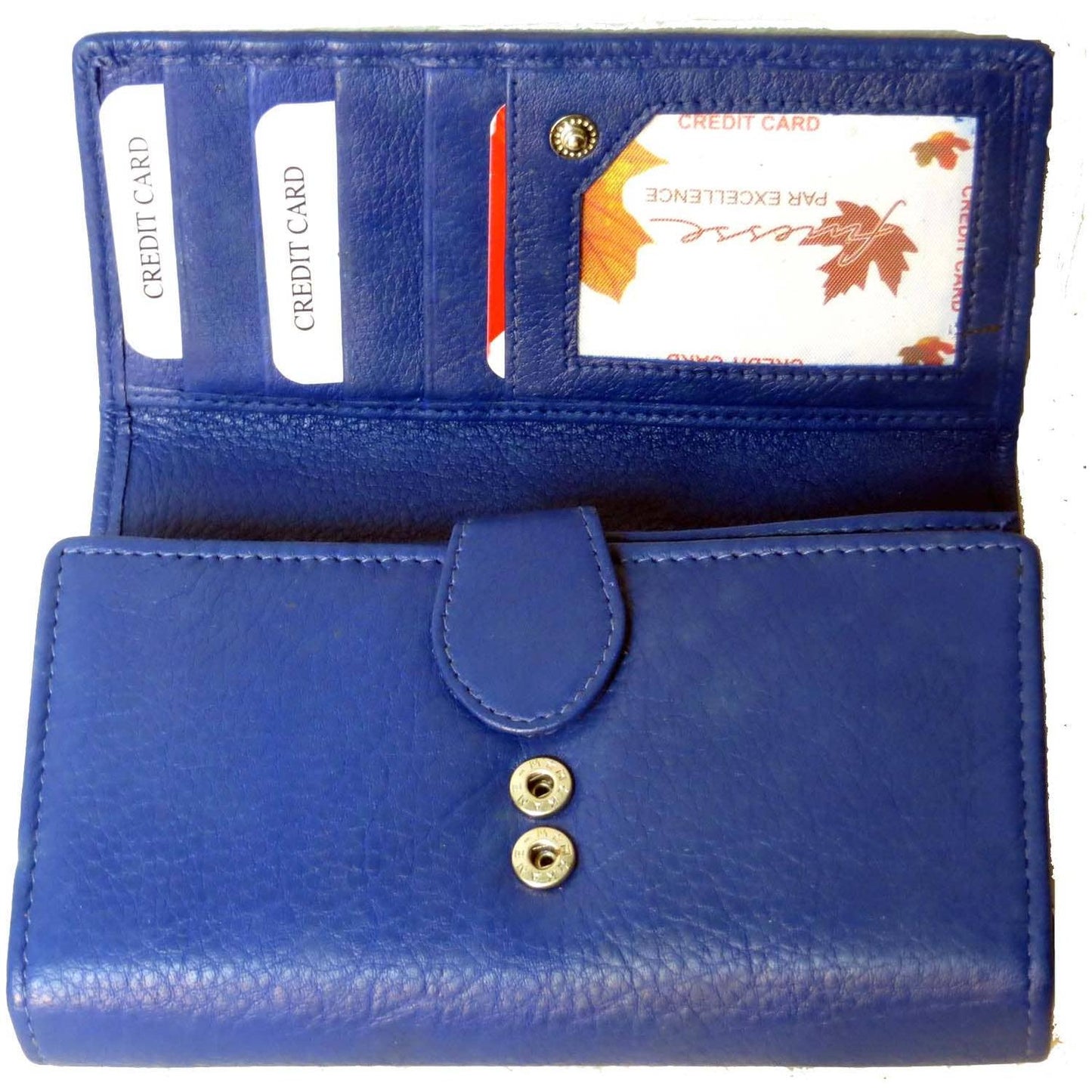 IGI CANADA - Genuine Cowhide Leather RFID Ladies Wallet #7507