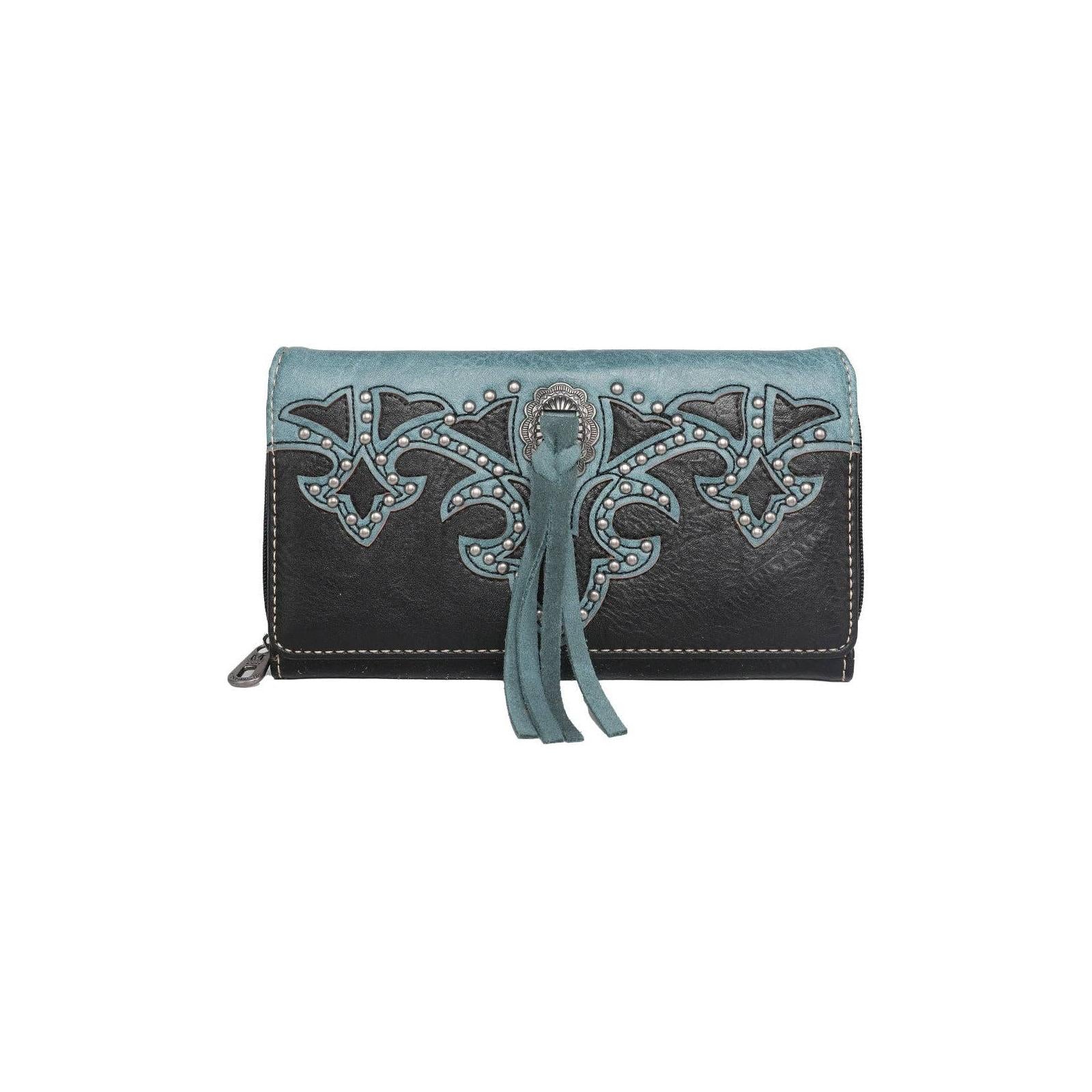 Montana West - MW1100-W010 Montana West Boot Scroll Collection Wallet