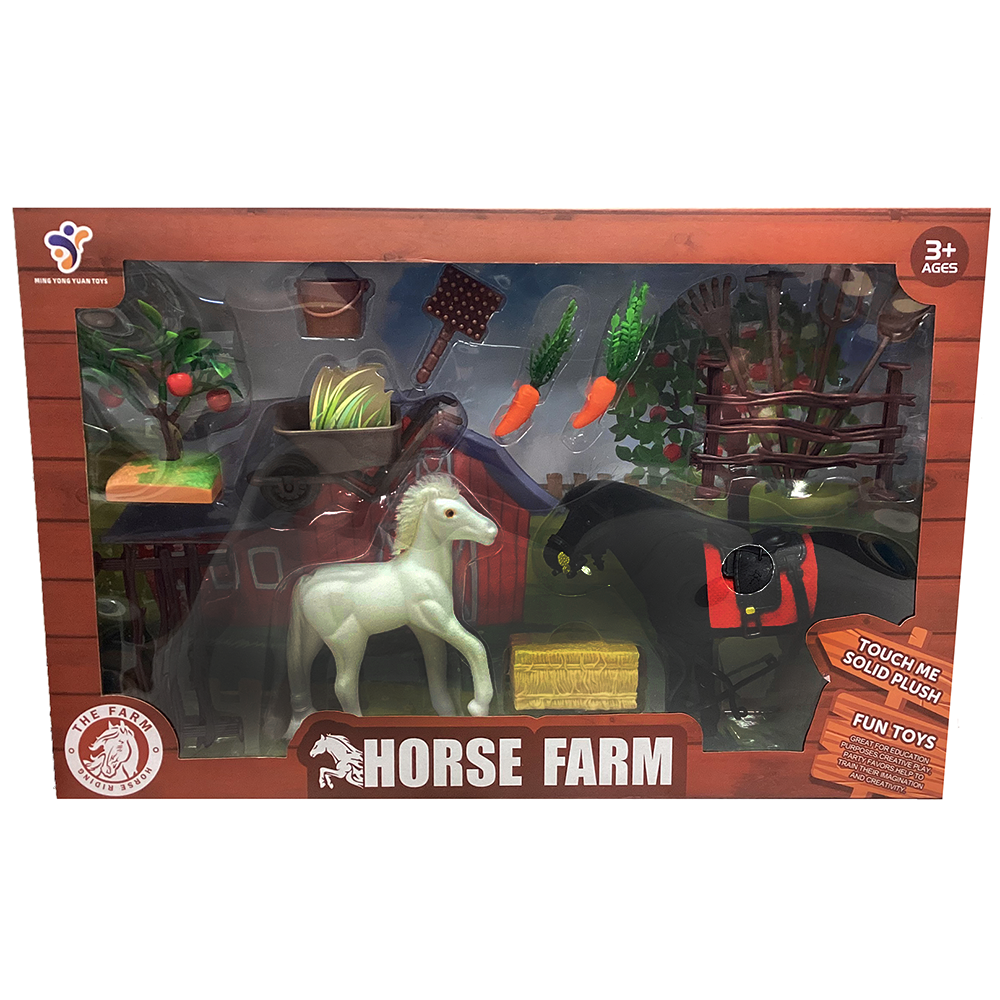 Texas Toy Distribution - Velvet Horse Farm Set in Window Box