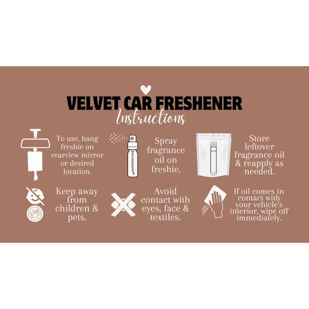 The Prickly Five - Skull Velvet Car Air Freshener