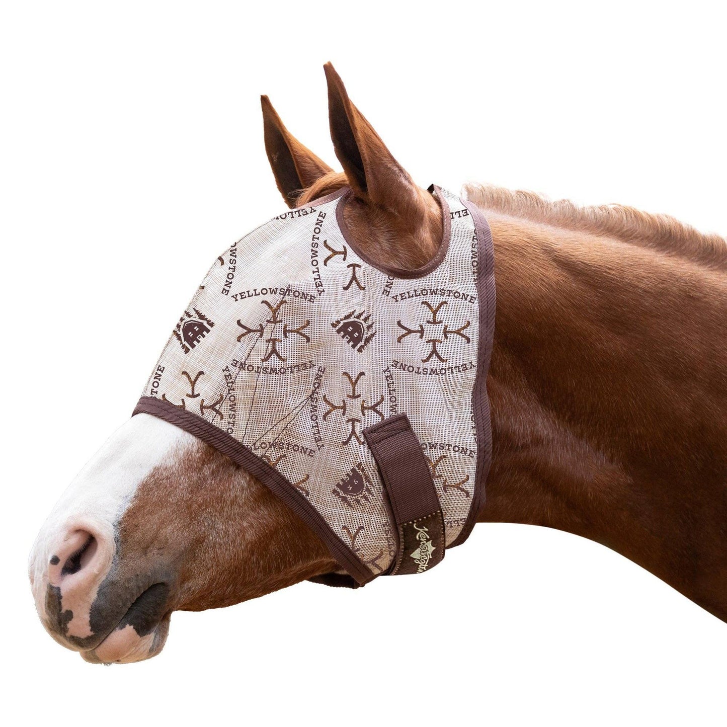 Kensington - Yellowstone 73% UV Fly Mask with Web Trim - Dual Ear Opening & Forelock Freedom