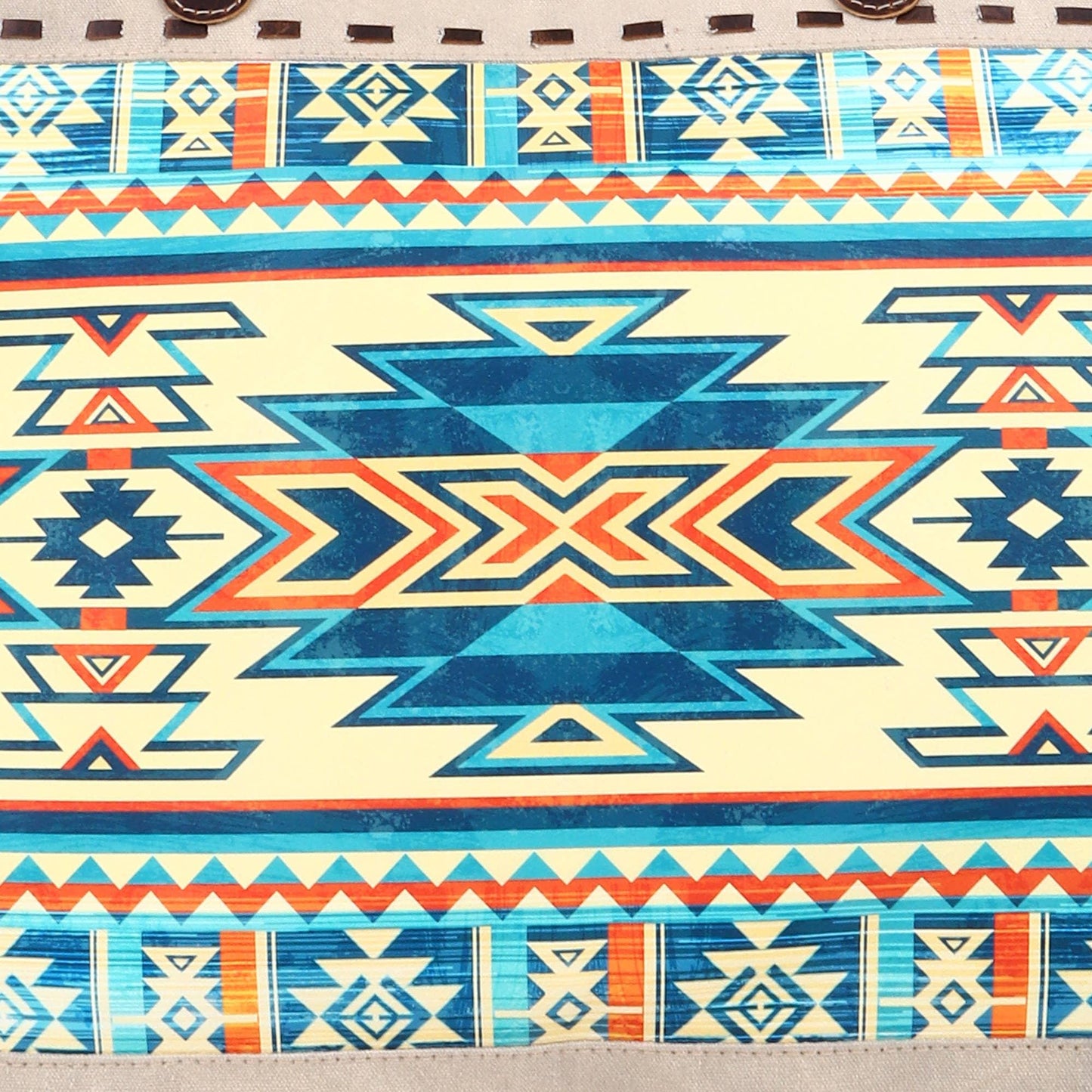 Sixtease Bags - Canvas Cowhide & Leather Women Weekender Bag - Dun/Moonstone