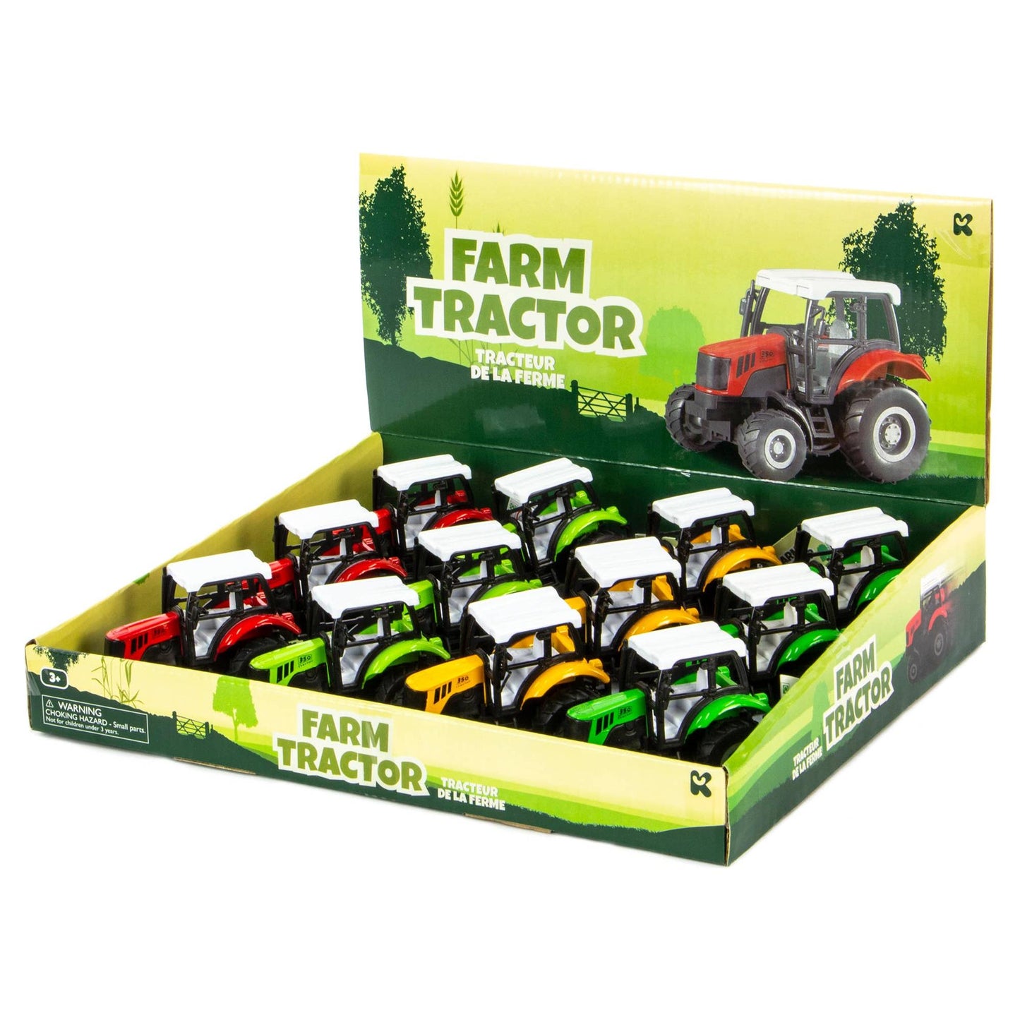 Keycraft - Keycraft Diecast Toy Pull Back Tractor