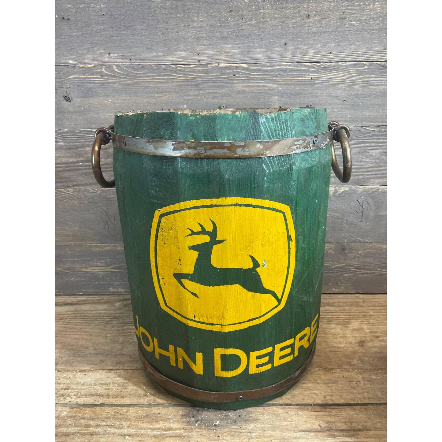My Amigos Imports - John Deere Rustic Trim Bucket-Green-Handmade-