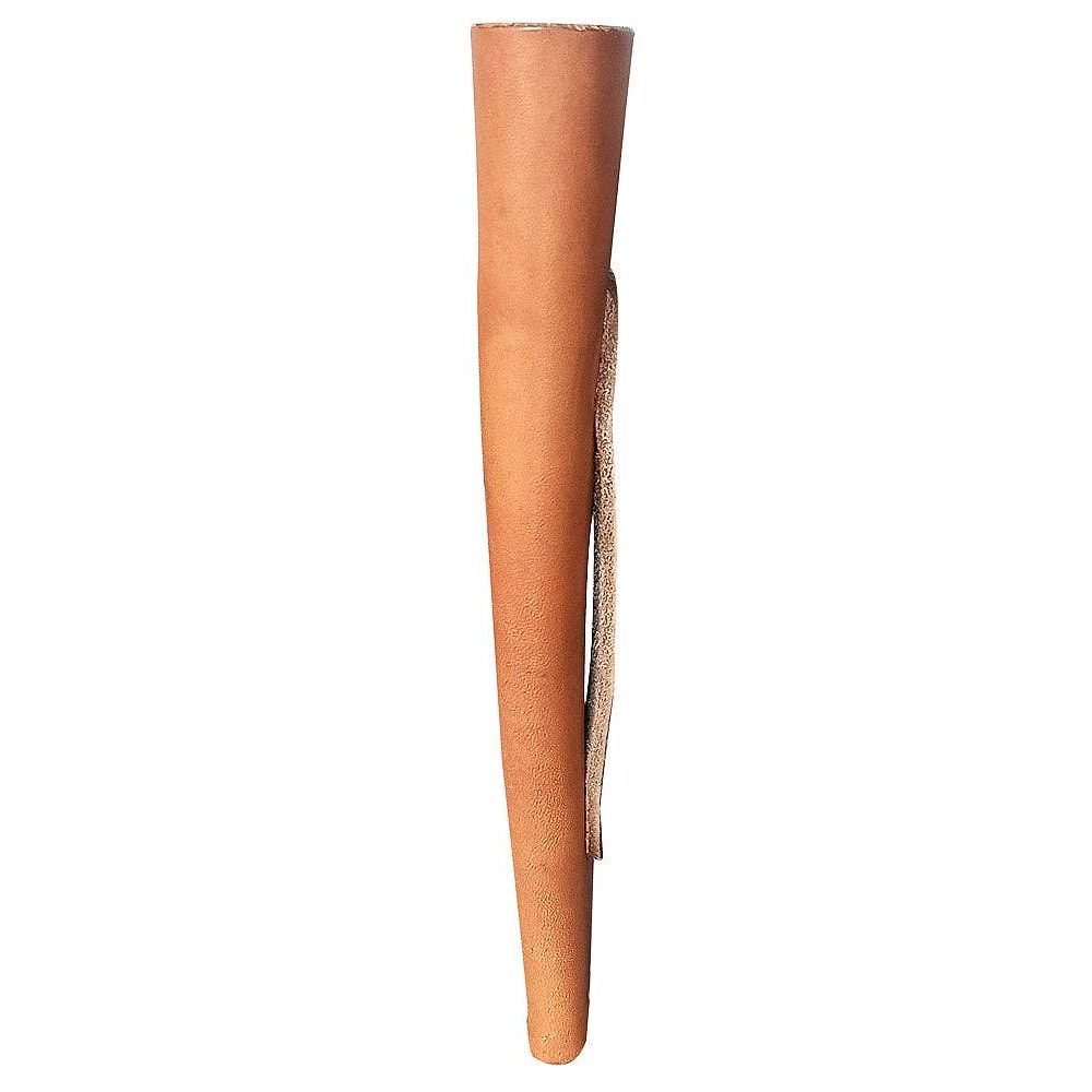Tan Universal HILASON Full Grain Leather Flag Pole Saddle Holder Parades Ceremonies | Carrier Horse