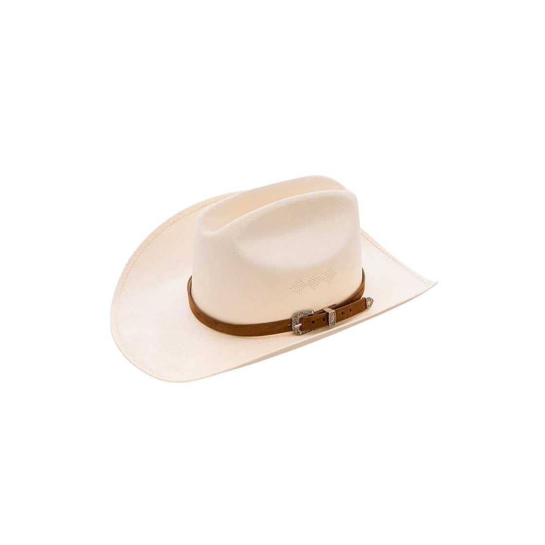 Genuine Leather Western Hat Band by Rope & Spurs - 98-HB1017-BR