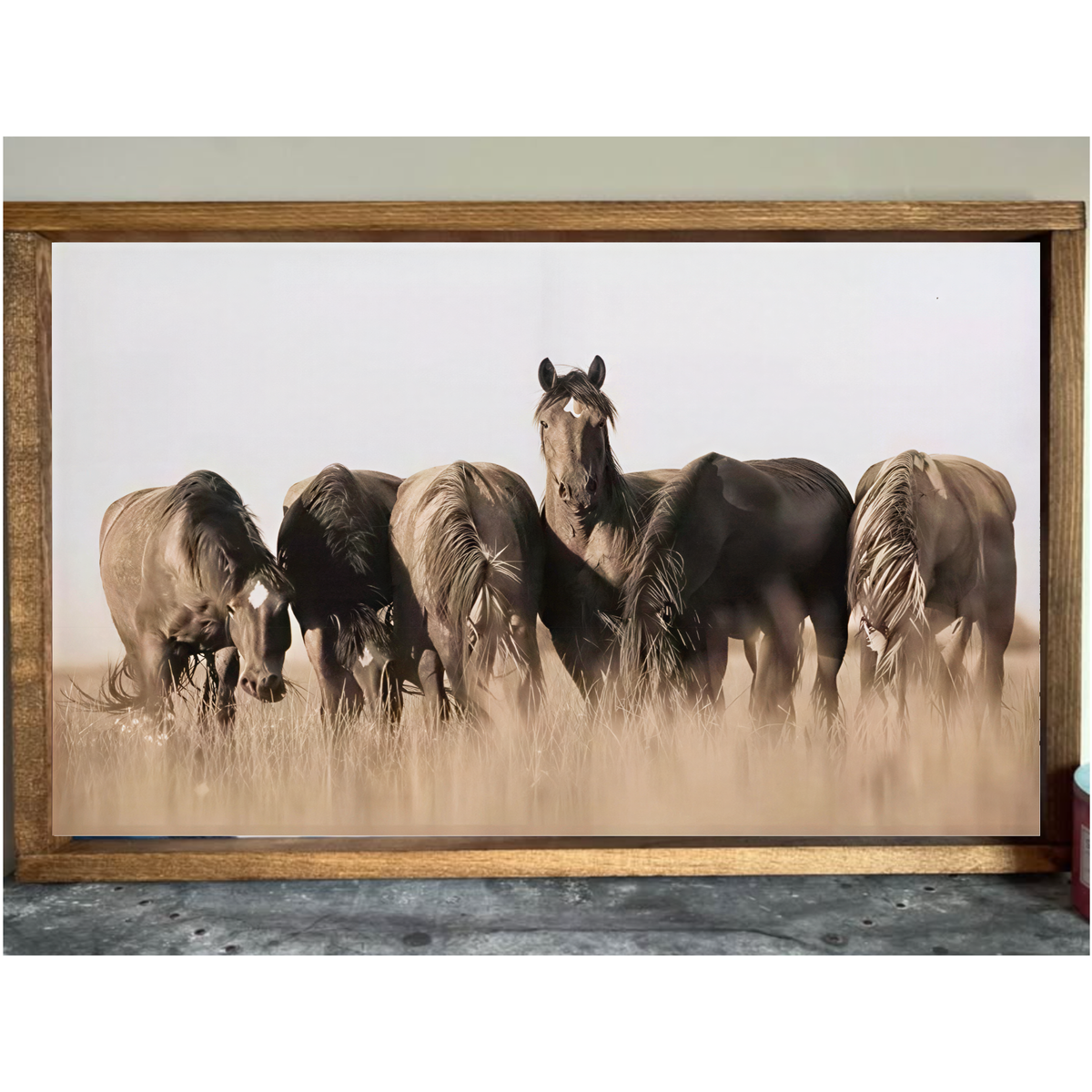 Field of Horses Farmhouse Sign